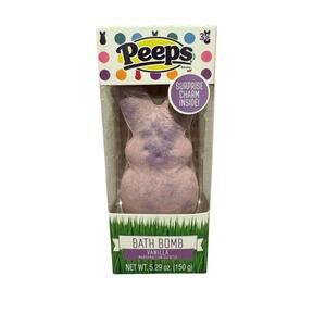 Peeps Easter Bath Bomb with Surprise Charm Inside Vanilla Marshmallow Scented